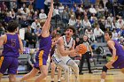 MBBall vs Emerson  Wheaton College Men's Basketball vs Emerson College is the first round of the NEWMAC Basketball Championships. - Photo By: KEITH NORDSTROM : Wheaton, basketball, NEWMAC MBBall2024